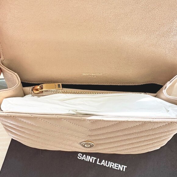 YSL SAINT LAURENT COLLEGE MEDIUM IN QUILTED LEATHER - Picture 6 of 8